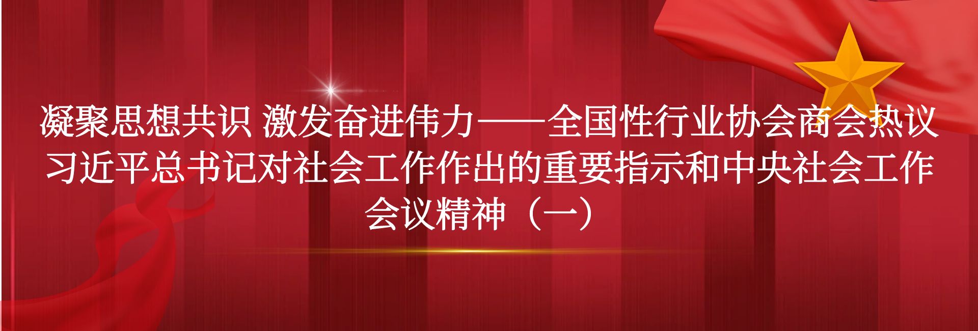 【社会工作】凝聚思想共识 激发奋进伟力——全国性行业协会商会热议习近平总书记对社会工作作出的重要指示和中央社会工作会议精神（一）